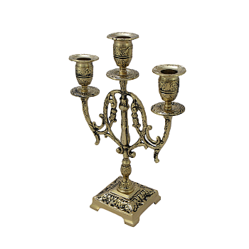 Канделябр Лира 3-х рожковый, золото BP-14057-D