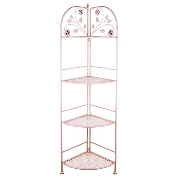 ЭТАЖЕРКА УГЛОВАЯ  4 ПОЛКИ 49*34*158 СМ (123-235)