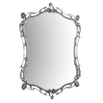 Зеркало в прихожую настенное Бикош бронза с покрытием  серебро  BP-50103-S