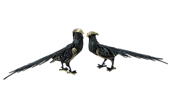 Статуэтка Фазаны пара, синие BP-12010-P