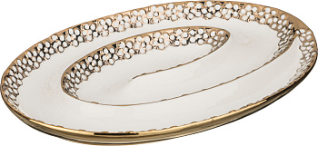 БЛЮДО ОВАЛЬНОЕ ДЛЯ ОЛИВОК/СОЛЕНИЙ 20*20*3 СМ. (793-007)