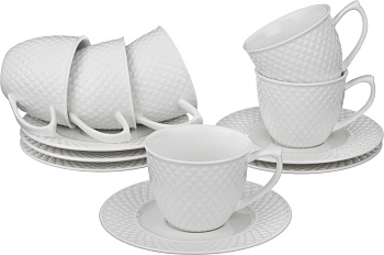 КОФЕЙНЫЙ НАБОР "ДИАМАНД" НА 6 ПЕРСОН 12 ПР. 90 МЛ. (359-326)