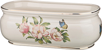 ЦВЕТОЧНИЦА БОЛЬШАЯ "БАБОЧКИ"  42*21*16 СМ. (742-281)