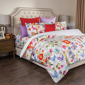 КПБ ЕВРО  GODIVA,  ПОД 200X220 CM, ПР-250*280 СМ, НАВ 50*70 СМ-2 ШТ 100% ХЛОПОК, САТИН (208-313)