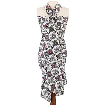 ПАРЕО 120*180 + МЕШОЧЕК , 100% ХЛОПОК, БАБОЧКИ (850-856-1)