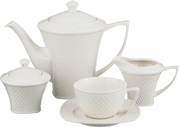 ЧАЙНЫЙ СЕРВИЗ НА 6 ПЕРСОН "ДИАМАНД" 15 ПР. 1100/220/220/220 МЛ (359-328)