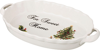 БЛЮДО ДЛЯ ЗАПЕКАНИЯ КОЛЛЕКЦИЯ "FOR SWEET HOME "ЕЛОЧКА С ИГРУШКАМИ" 28,5*17*4 СМ (229-150)