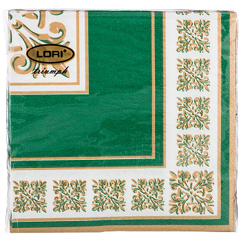САЛФЕТКИ БУМАЖНЫЕ 3-Х СЛОЙНЫЕ ИЗ 20 ШТ "ЛОРИ" ТРИУМФ 33*33СМ. (423-017-5)