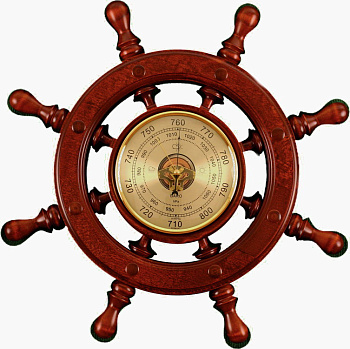 Барометр штурвал сувенирный С-7-Б