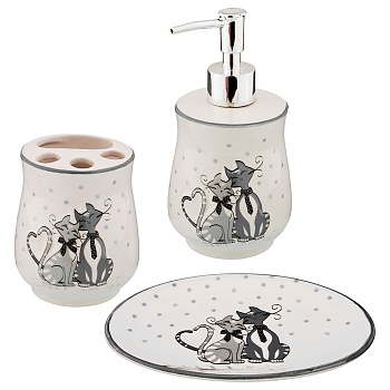 НАБОР ДЛЯ ВАННОЙ КОМНАТЫ "ЛЯ МУР" 3 ПР. (490-360)