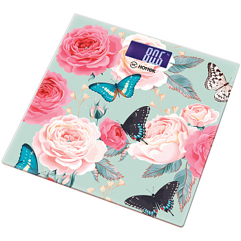 ВЕСЫ НАПОЛЬНЫЕ  "БАБОЧКИ" HOTTEK HT-962-011 30*30 СМ МАКС.ВЕС 180КГ (962-011)