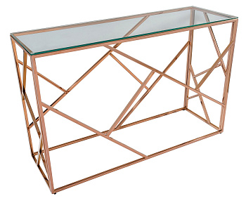 Консоль АРТ ДЕКО розовое золото