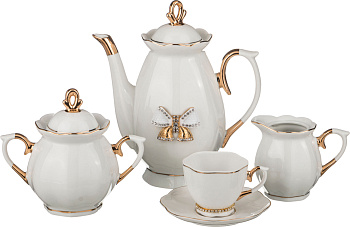 КОФЕЙНЫЙ СЕРВИЗ НА 6 ПЕРСОН "VENEZIA" 15 ПР. 910/400/200/120 МЛ.ПОД. УПАК. (55-2303)