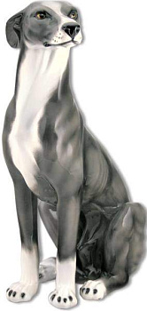 Статуэтка ростовая Серая борзая CB-405-G