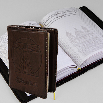 Ежедневник с золотым обрезом ВЕБ-01-G