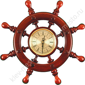 Часы в виде штурвала С-7-Ч