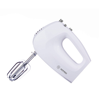 МИКСЕР ПЛАСТИКОВЫЙ HOTTEK HT-969-002 250 ВТ, 5 СКОРОСТЕЙ, ТУРБО РЕЖИМ (969-002)