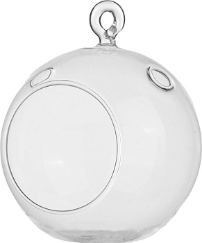 ВАЗА ДЕКОРАТИВНАЯ ПОДВЕСНАЯ ДИАМЕТР=10 СМ. БЕЗ УПАКОВКИ (182-262)