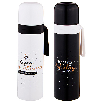 ТЕРМОС 500 МЛ ВЫСОТА=24 СМ 2 ВИДА В АССОРТИМЕНТЕ (459-306)