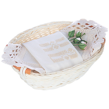 НАБОР ИЗ КОРЗИНЫ И САЛФЕТКИ 45Х45СМ "СВЕТЛАЯ ПАСХА",ШАМПАНЬ, ВЫШИВКА, 100%ХЛОПОК, (850-841-10)