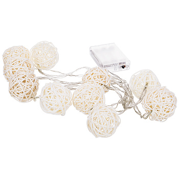 ГИРЛЯНДА "ШАРЫ" 5 СМ, 10LED, 3М, МУЛЬТИКОЛОР, БЕЗ БАТАРЕЕК (786-287)