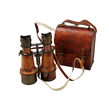 Бинокль морской в кожаном футляре NA-2158