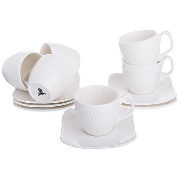 КОФЕЙНЫЙ НАБОР НА 6 ПЕРСОН 12 ПР 70 МЛ. КОЛЛЕКЦИЯ "РИЦ" (199-093)