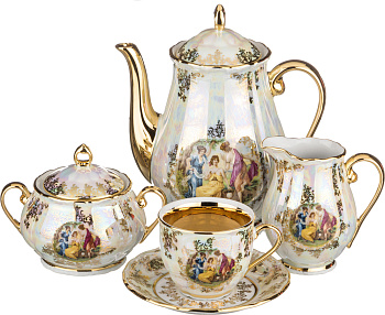 КОФЕЙНЫЙ СЕРВИЗ НА 6 ПЕРСОН 15 ПР."МАДОННА" 1500/200350/450 МЛ. (662-559)