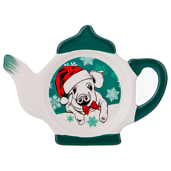 ПОДСТАВКА ПОД ЧАЙНЫЕ ПАКЕТИКИ "МИСТЕР СВИН" 13*9*2 СМ (358-1391)