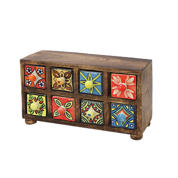 Миникомод прямой, 8 ящиков DD-108-H