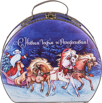 ШКАТУЛКА ИЗ СЕРИИ "С НОВЫМ ГОДОМ " 22*18,5*10 СМ.БЕЗ УПАКОВКИ (41-341)