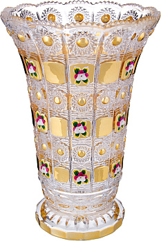 ВАЗА "LEFARD GOLD GLASS" ДИАМЕТР=17 СМ.ВЫСОТА=25 СМ. (195-125)