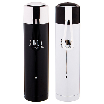 ТЕРМОС 330 МЛ ВЫСОТА=22 СМ 2 ВИДА В АССОРТИМЕНТЕ (459-301)