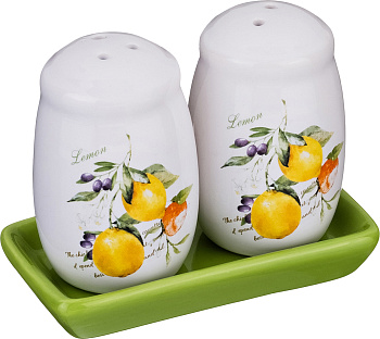 НАБОР ДЛЯ СПЕЦИЙ 2 ПР."ИТАЛЬЯНСКИЕ ЛИМОНЫ" 11*7*8 СМ. (230-155)