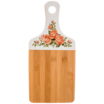 ДОСКА РАЗДЕЛОЧНАЯ "КОРЕЙСКАЯ РОЗА" AGNESS 35*16*0,9 СМ БАМБУК (897-069)