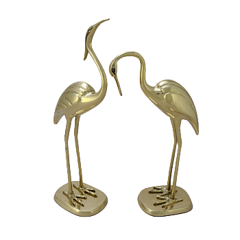 Статуэтка Журавли пара, золото BP-12015-D