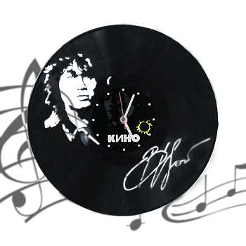 Часы виниловая грампластинка Цой. Кино WL-23