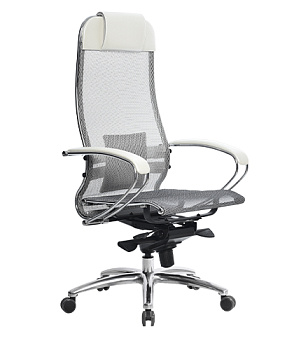 Компьютерное кресло Samurai S-1.03 офисное, цвет белый, механизм качания Multiblock