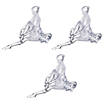 КОМПЛЕКТ ИЗ 3-Х ФИГУРОК "БАЛЕРИНА" 19*13*19 СМ ДИЗАЙН ГОРН.ХРУСТАЛЬ (234-137)