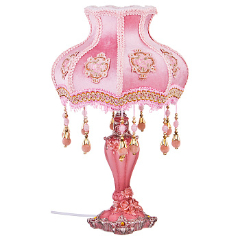 СВЕТИЛЬНИК+АБАЖУР ВЫСОТА=40 СМ ДИАМЕТР АБАЖУРА=24 СМ 220 В 40 ВТ Е27 КОМПЛЕКТ=2КОР. (243-064)