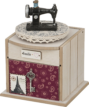 ШКАТУЛКА ДЛЯ РУКОДЕЛИЯ 11,5*13*17,5 СМ (222-087)