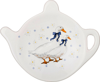 ПОДСТАВКА ДЛЯ ЧАЙНЫХ ПАКЕТИКОВ "ЧЕШСКИЙ ГУСЬ" 10*9,5*2 СМ БЕЗ УПАКОВ. (230-091)