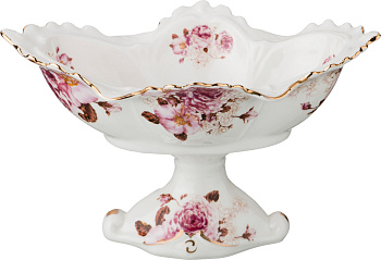 ФРУКТОВНИЦА НА НОЖКЕ 21*13 СМ. ВЫСОТА=12 СМ. (760-474)