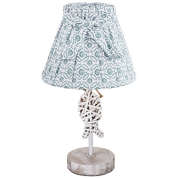 СВЕТИЛЬНИК НАСТОЛЬНЫЙ  С АБАЖУРОМ 17*17*33,5 СМ (222-737)