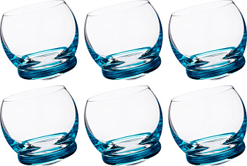 НАБОР СТАКАНОВ ИЗ 6 ШТ. "CRAZY" 390 МЛ. ВЫСОТА=9 СМ. (674-359-2)