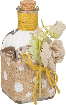 ЕМКОСТЬ ДЛЯ СОУСА С ПРОБКОЙ 280 МЛ. 6,5*6,5*13 СМ. (222-053)