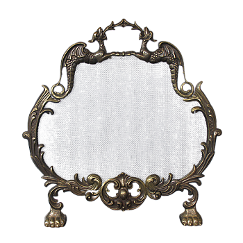 Экран каминный Дракон, защитный,под бронзу AL-82-066-ANT