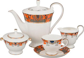 ЧАЙНЫЙ СЕРВИЗ НА 6 ПЕРСОН 15 ПР. 1300/250 МЛ. (22-1076)