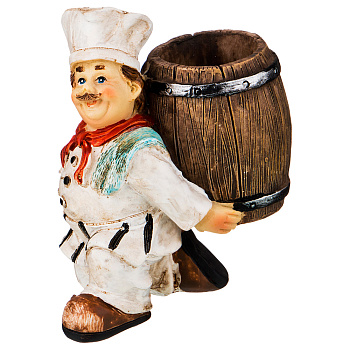 ПОДСТАВКА ПОД ЗУБОЧИСТКИ "ПОВАР" 6,5*4*8 СМ. БЕЗ УПАКОВКИ (146-1226)