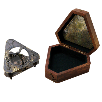 Морской компас в деревянном футляре NA-1652